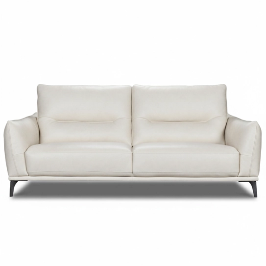 Canapé droit avance-recule en cuir MAELYA