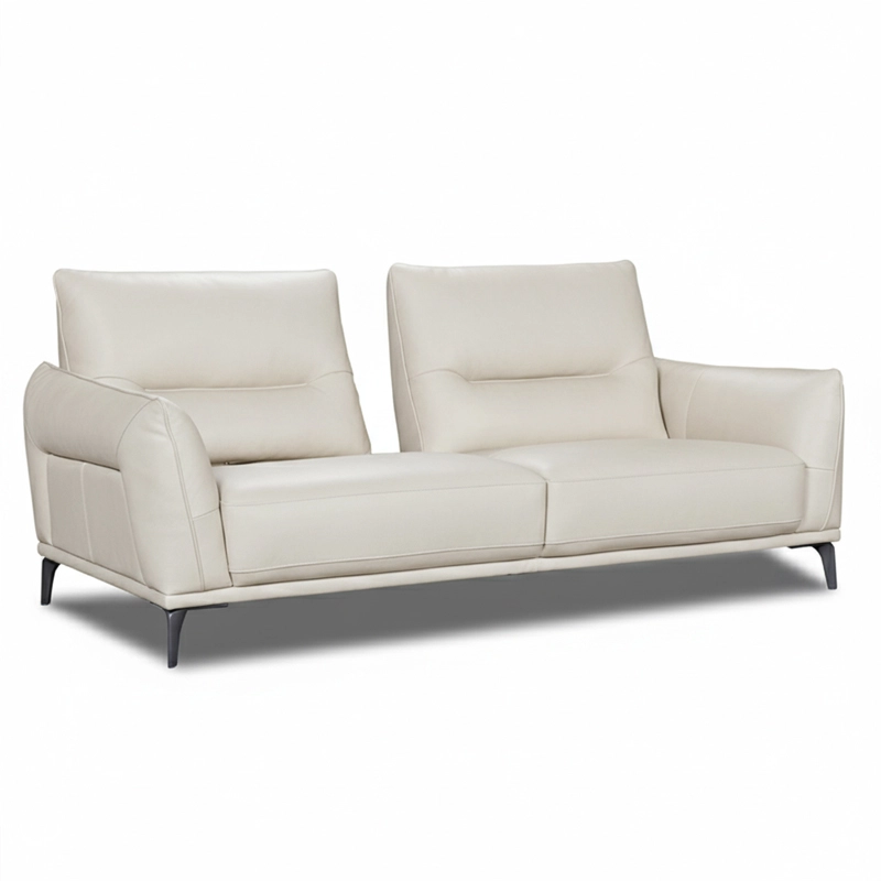 Canapé droit avance-recule en cuir MAELYA