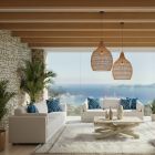 Canapé droit en tissu BAMI