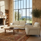 Fauteuil avance-recule en cuir MAELYA