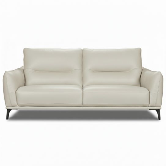 Canapé droit avance-recule en cuir MAELYA