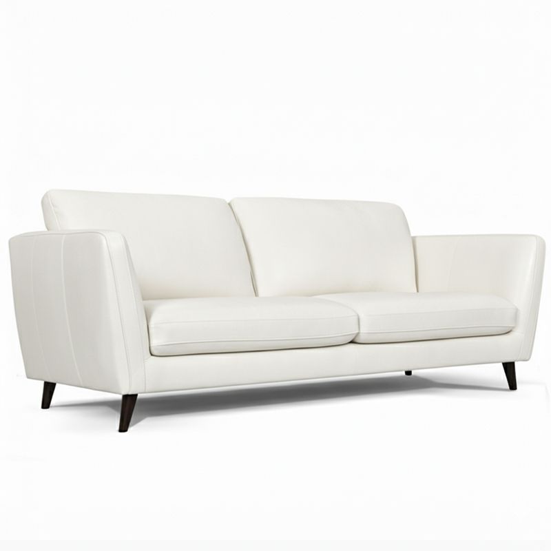 Canap&eacute; droit en cuir MERIMEE