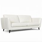 Canap&eacute; droit en cuir MERIMEE