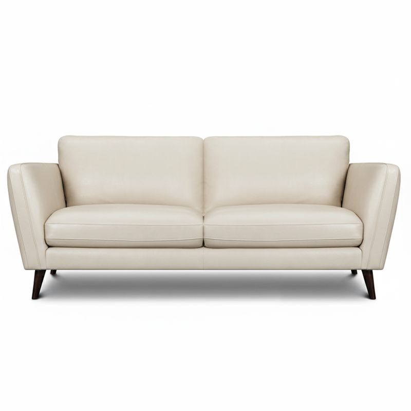 Canap&eacute; droit en cuir MERIMEE