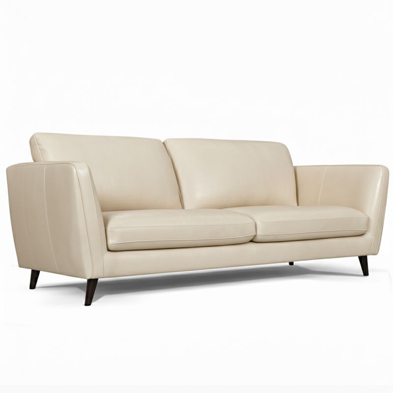 Canap&eacute; droit en cuir MERIMEE