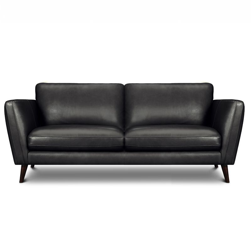 Canapé droit en cuir MERIMEE