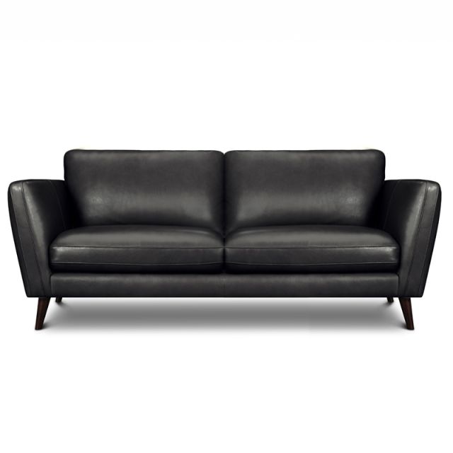 Canapé droit en cuir MERIMEE