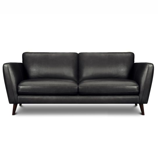 Canapé droit en cuir MERIMEE