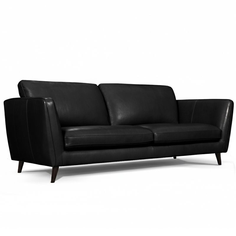 Canapé droit en cuir MERIMEE