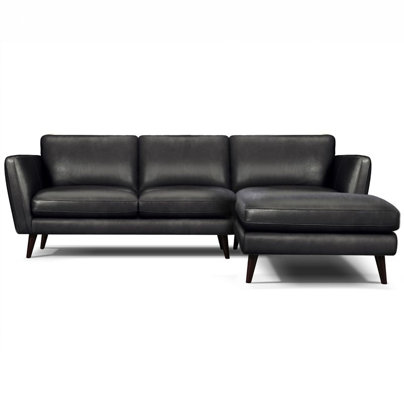 Canap&eacute; d'angle en cuir MERIMEE