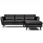 Canap&eacute; d'angle en cuir MERIMEE