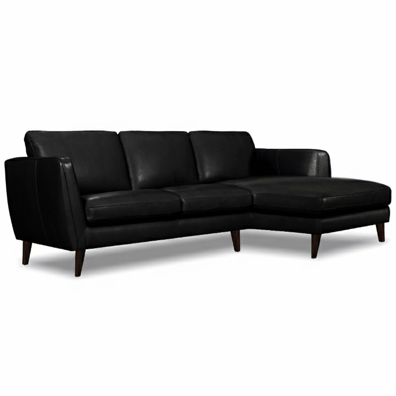 Canap&eacute; d'angle en cuir MERIMEE