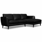 Canap&eacute; d'angle en cuir MERIMEE