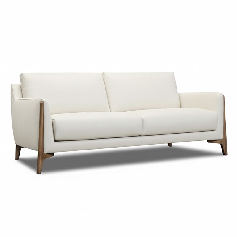 Canapé droit en cuir AILEY Canapé droit en cuir AILEY