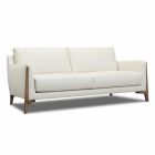 Canapé droit en cuir AILEY Canapé droit en cuir AILEY