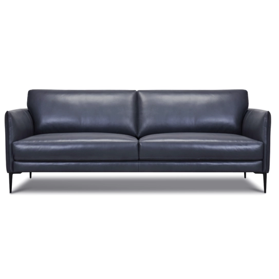 Canapé droit en cuir HARMONY