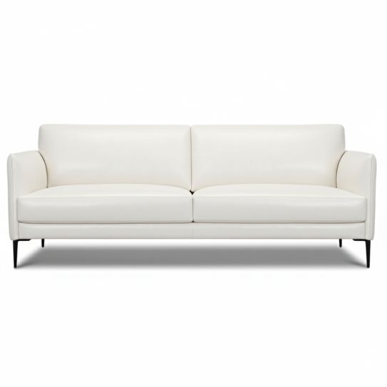 Canapé droit en cuir HARMONY