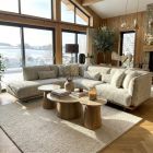 Canap&eacute; d'angle en tissu PALOMA