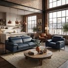 Fauteuil en cuir CERVIONE