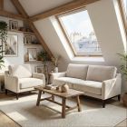 Fauteuil en tissu BRADY