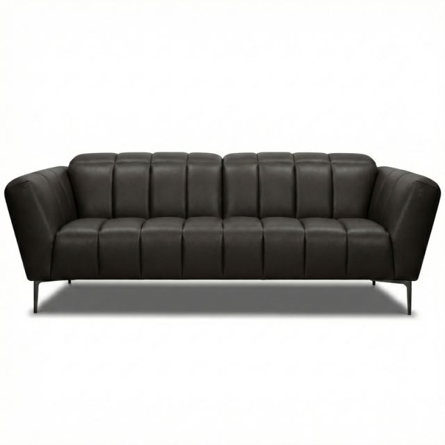 Canap&eacute; droit en cuir GABY 2