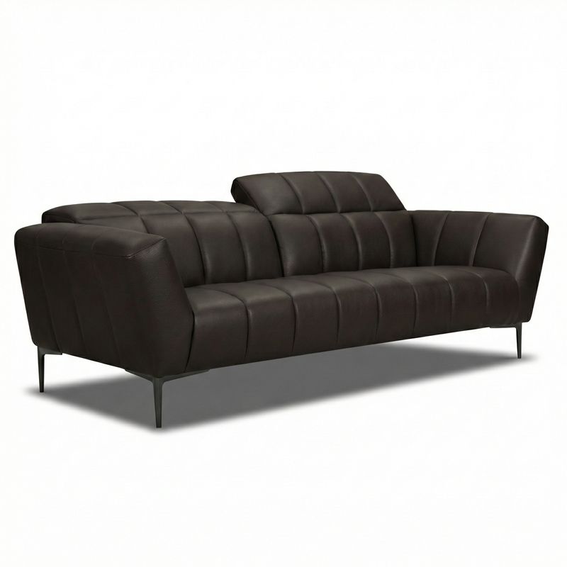 Canap&eacute; droit en cuir GABY 2