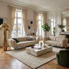 Canap&eacute; droit en cuir GABY 2