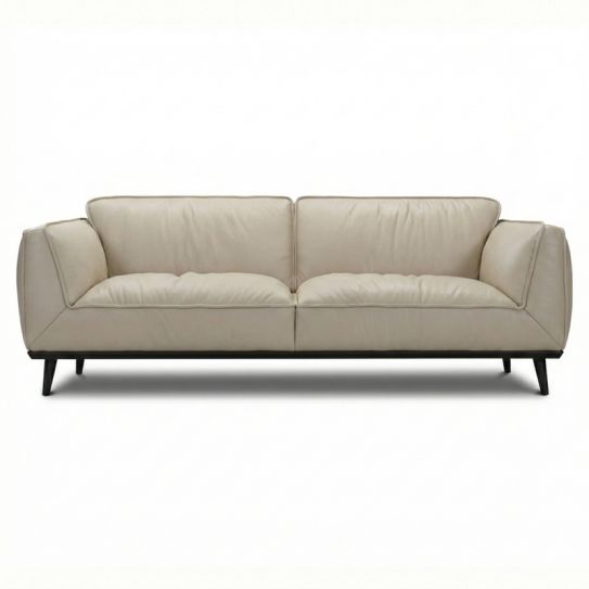 Canap&eacute; droit en cuir DINO