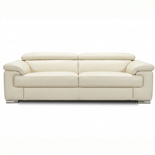 Canap&eacute; droit en cuir DOLCE