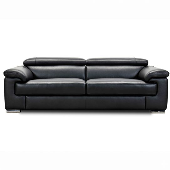 Canap&eacute; droit en cuir DOLCE