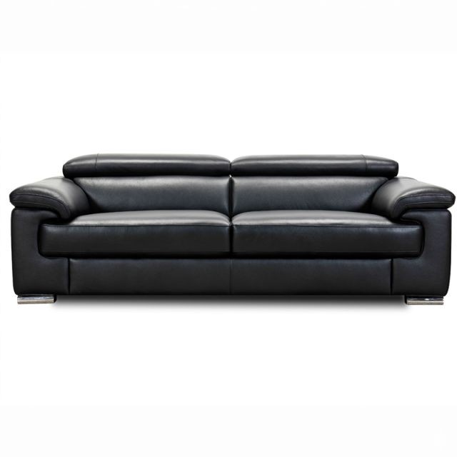 Canap&eacute; droit en cuir DOLCE