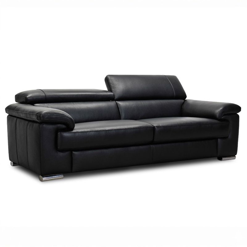 Canap&eacute; droit en cuir DOLCE