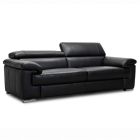 Canap&eacute; droit en cuir DOLCE