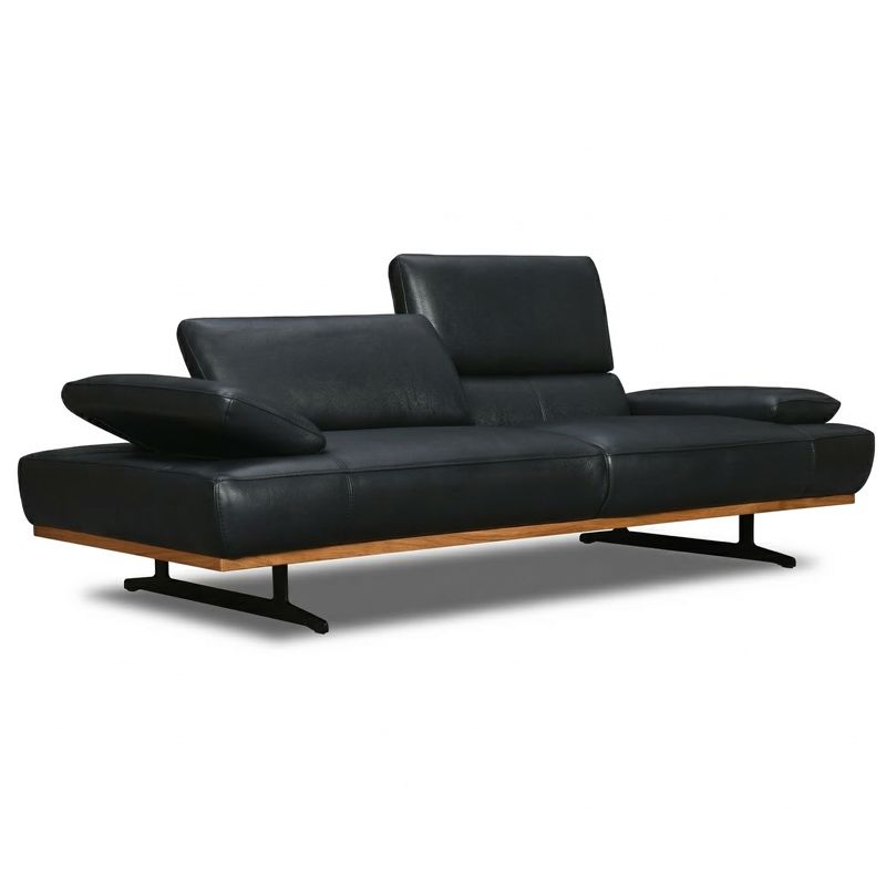 Canap&eacute; droit en cuir VENTO