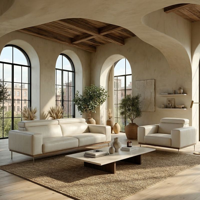 Fauteuil en cuir SIMON