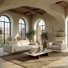 Fauteuil en cuir SIMON