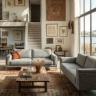 Canapé droit en tissu STAN Canapé droit en tissu STAN