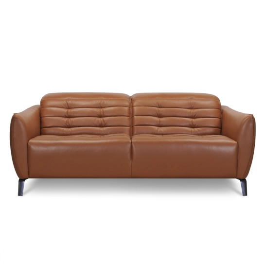 Canap&eacute; droit relax en cuir ELYSEE