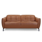 Canap&eacute; droit relax en cuir ELYSEE