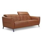 Canap&eacute; droit relax en cuir ELYSEE
