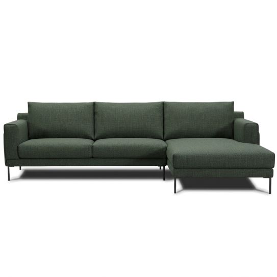 Canapé d\'angle en tissu STAN