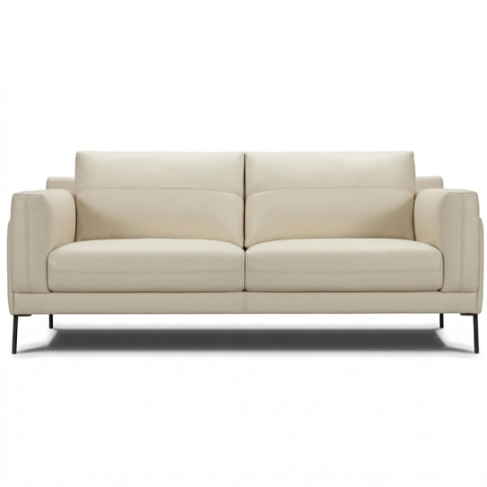 Canap&eacute; droit en cuir STAN