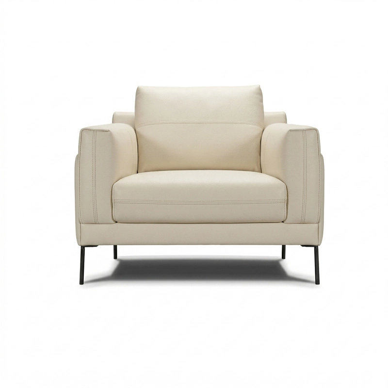 Fauteuil en cuir STAN