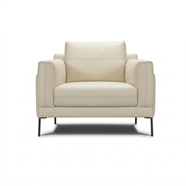 Fauteuil en cuir STAN