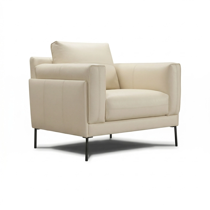 Fauteuil en cuir STAN
