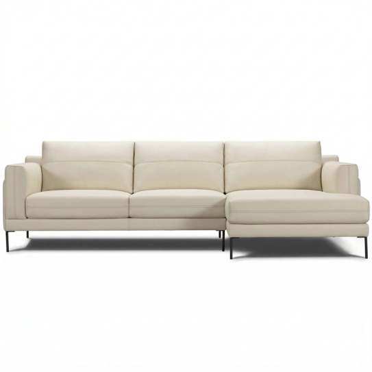 Canap&eacute; d\'angle en cuir STAN