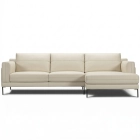 Canap&eacute; d'angle en cuir STAN