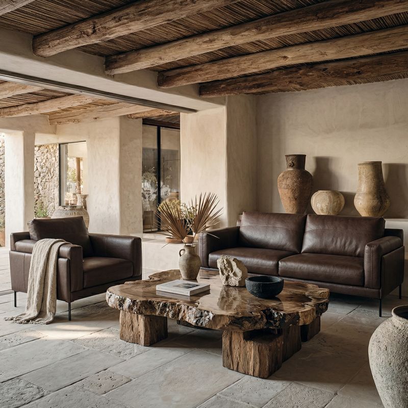 Fauteuil en cuir STAN
