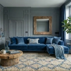 Canap&eacute; d'angle en tissu STAN