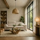 Canap&eacute; droit relax en tissu BELLINI